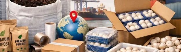بهترین روش‌های بسته بندی برای صادرات کمپوست و قارچ